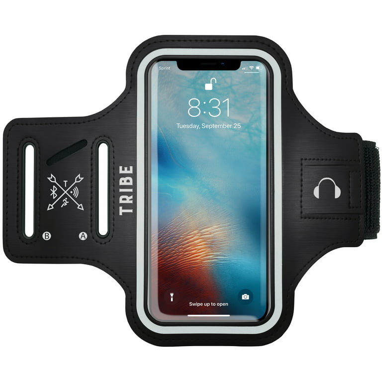 Tribe AB37 Water Resistant Sports Armband for iPhone or Android in Grey