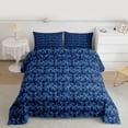 thumbnail image 2 of Feelyou Blue Mandala Damask Full Size Comforter Sets, Dragon Animal Bedding Sets, 3pcs, 2 of 8