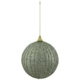 thumbnail image 2 of Northlight Holographic Glitter Shatterproof Christmas Ball Ornament - 4" - Tea Green, 2 of 6