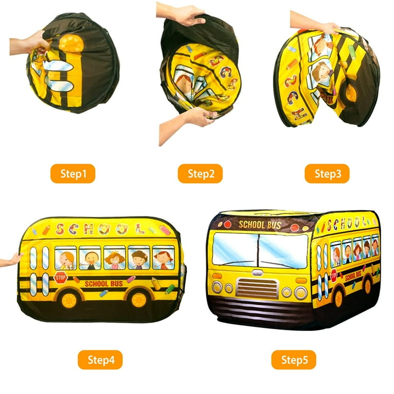 Interactive Cartoon Bus Game House - Automatically Pops Open For Hours Of  Outdoor Fun For Kids - Temu