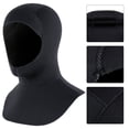 thumbnail image 2 of Scuba Diving Hoods Neoprene Diving Hat Wetsuits Head Cover Swimming Diving Cap 5mmblack, 2 of 6