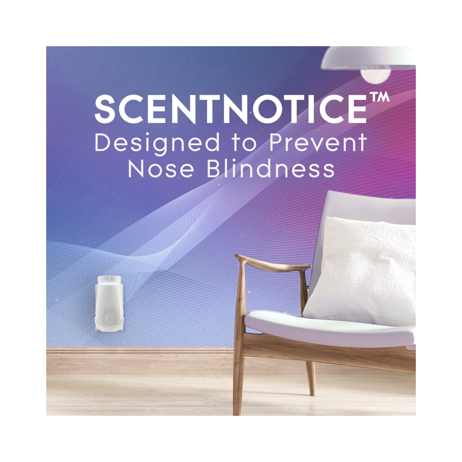 (3 pack) Glade PlugIns Scented Oil PLUS, Air Freshener Oil Warmer and Refill, Aqua Waves™, with ScentNotice Technology