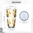 thumbnail image 4 of Cauagu Beekeeper Gnome Holding A Glass Pattern 20oz Tumbler,Stainless Steel Vacuum Insulated Tumbler with Lid Insulated Coffee Mug Thermal Cup with Splash Proof Sliding Lid-Straw Three-piece Set, 4 of 8