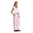 thumbnail image 2 of Forever 21 Women’s Barrel Leg Joggers with Side Stripe Detail, Relaxed Drawstring Sweatpants for Casual Everyday Styling, XS-XL, 2 of 6