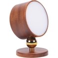 thumbnail image 2 of Aplique de pared magnético de madera, luces de pared LED giratorias de 360 ​​° Luces recargables USB Luz regulable con pilas Luz de gabinete magnética Iluminación del hogar, 2 of 5