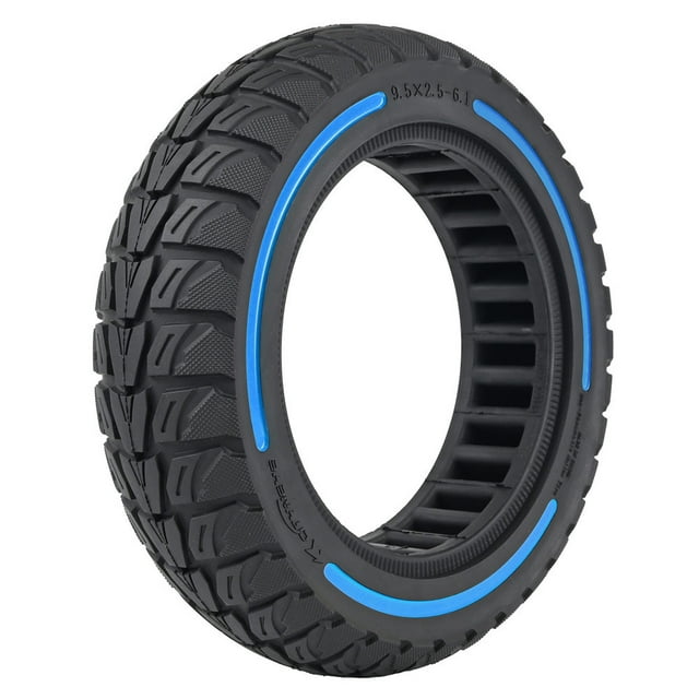 Neumático de caucho sólido de 9,5x2,5-6,1, neumático de repuesto con absorción de impacto en forma de panal para scooters eléctricos