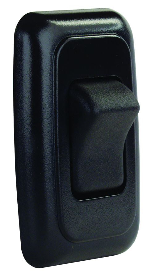 JR Products 12705 Black SPST Mom-On/Off Switch 