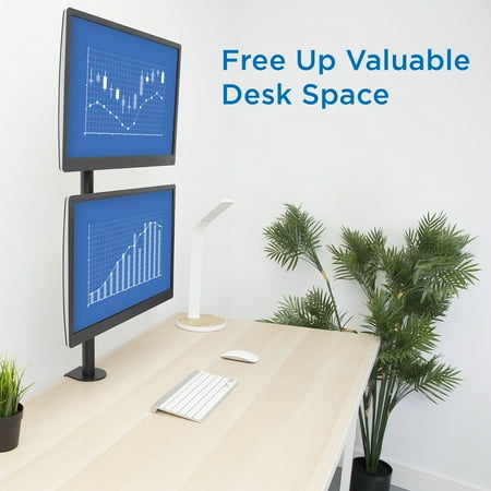 Mount-It! - TV Desk Mount for Most Flat-Panel TVs Up to 32" - Black