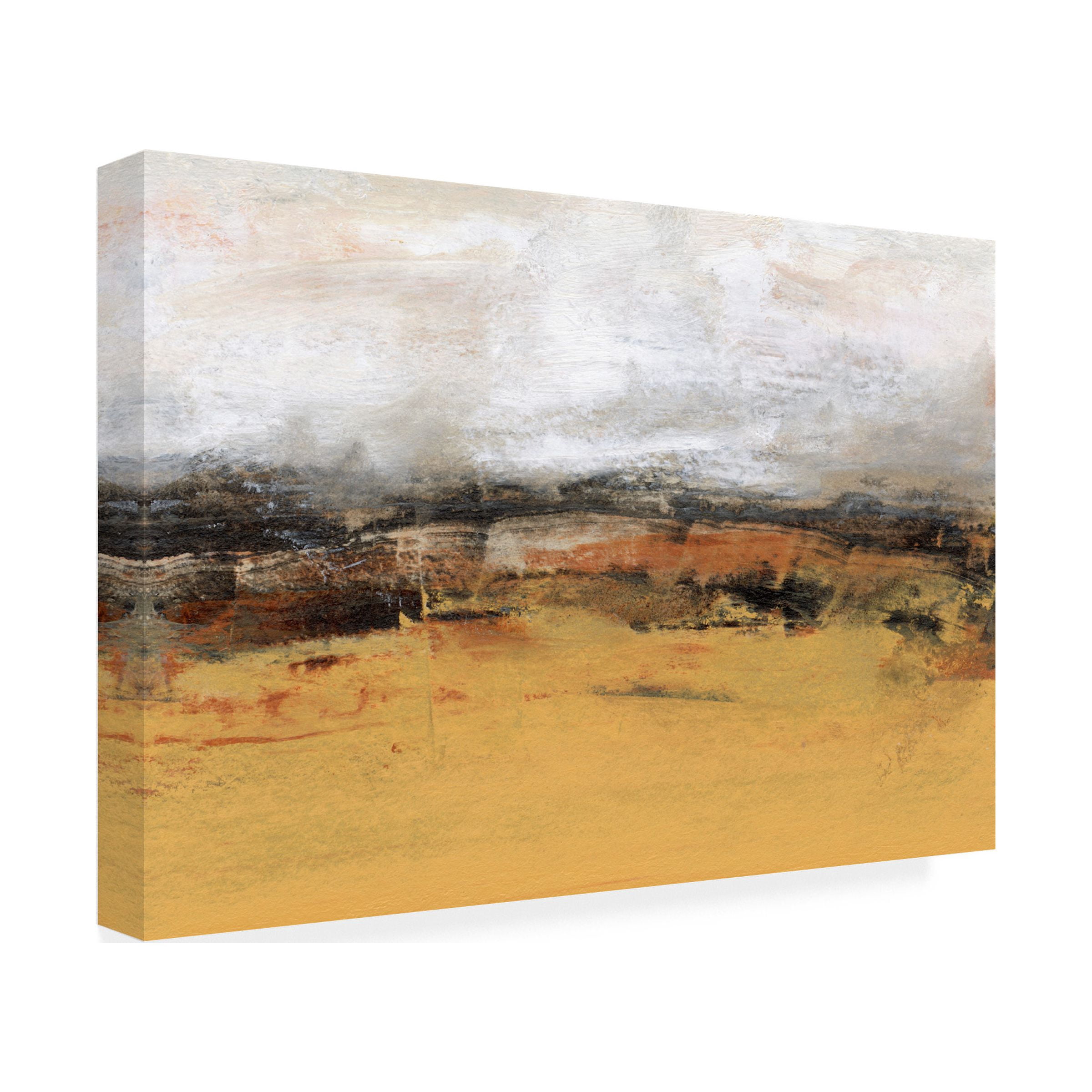 Sharon Gordon 'Bridges Ochre IV' Canvas Art