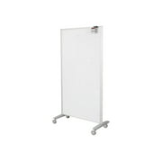 MooreCo Balt Lumina Multifunctional Mobile Room Divider - 39.5" Width x 72" Height x 20" Depth - Platinum Frame