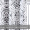 thumbnail image 5 of DriftAway Lucia Medallion Pattern Lined Thermal Insulated Energy Saving Window Curtain Valance for Living Room 2 Layers Rod Pocket 52 by 18 Inch plus 2 Inches Header Gray, 5 of 8