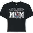 thumbnail image 3 of Marvel Spider-Man - Amazing Mom - Juniors Cropped Graphic T-Shirt, 3 of 5