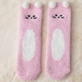 thumbnail image 4 of Roncen Fuzzy Fluffy Socks for Women Girl 3D Animal Fuzzy Slipper Socks Winter Warm Sleeping Plush Comfy Sock, 4 of 7