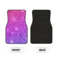 thumbnail image 2 of Balery Purple Glitter Pattern 4-Piece Floor Mats, Heavy-Duty Rubber Liners, Anti-Slip Design, All-Season Automotive Protection, Vehicles, Cars, Trucks, and SUVs, 2 of 5