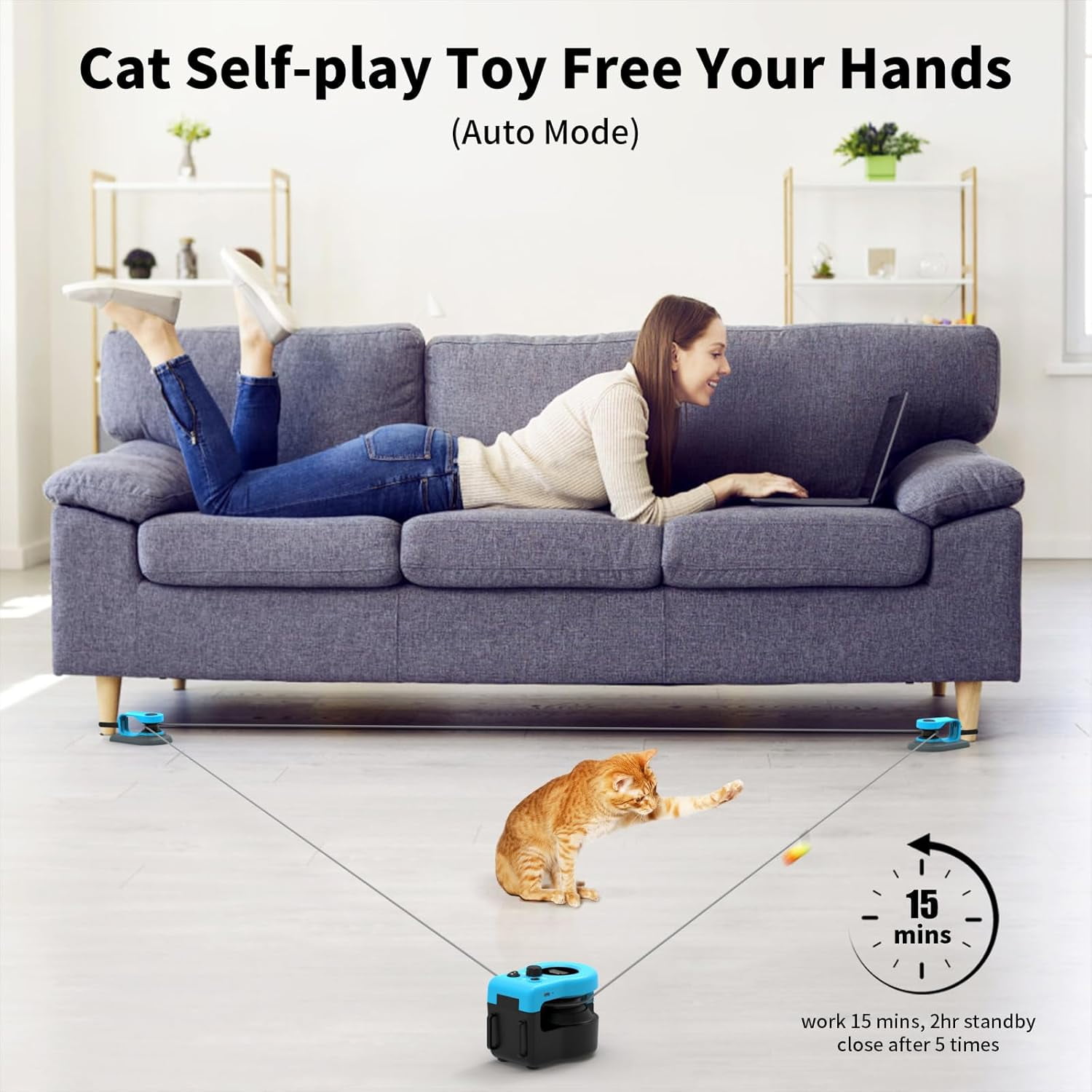 Automatic Cat Exercise Wheel, Remote Control Toy with Timer, ABS Safety Material
