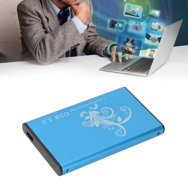 Hard Drive Enclosure, 4TB 2.5in USB 3.0 External Hard Drive Enclosure, Aluminum Alloy External Hard Drive Enclosure for Laptop Desktop for OS X Tablet