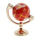 thumbnail image 1 of 1/12 casa de muebles en miniatura del globo geográfico educativo con soporte para decoración para hogar rojo Hugo Globo en miniatura de casa de muñecas, 1 of 7