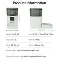 thumbnail image 3 of IMIPAW 101oz Smart Automatic Cat Feeder 3L WIFI and HD Camera Dog Pet Food Dispenser 10S Voice Recorder, 3 of 8
