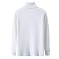thumbnail image 2 of FRSASU Women'S Clothing Clearance,Men'S Solid Color High Collar Long Sleeve Knitted Sweater, 2 of 3