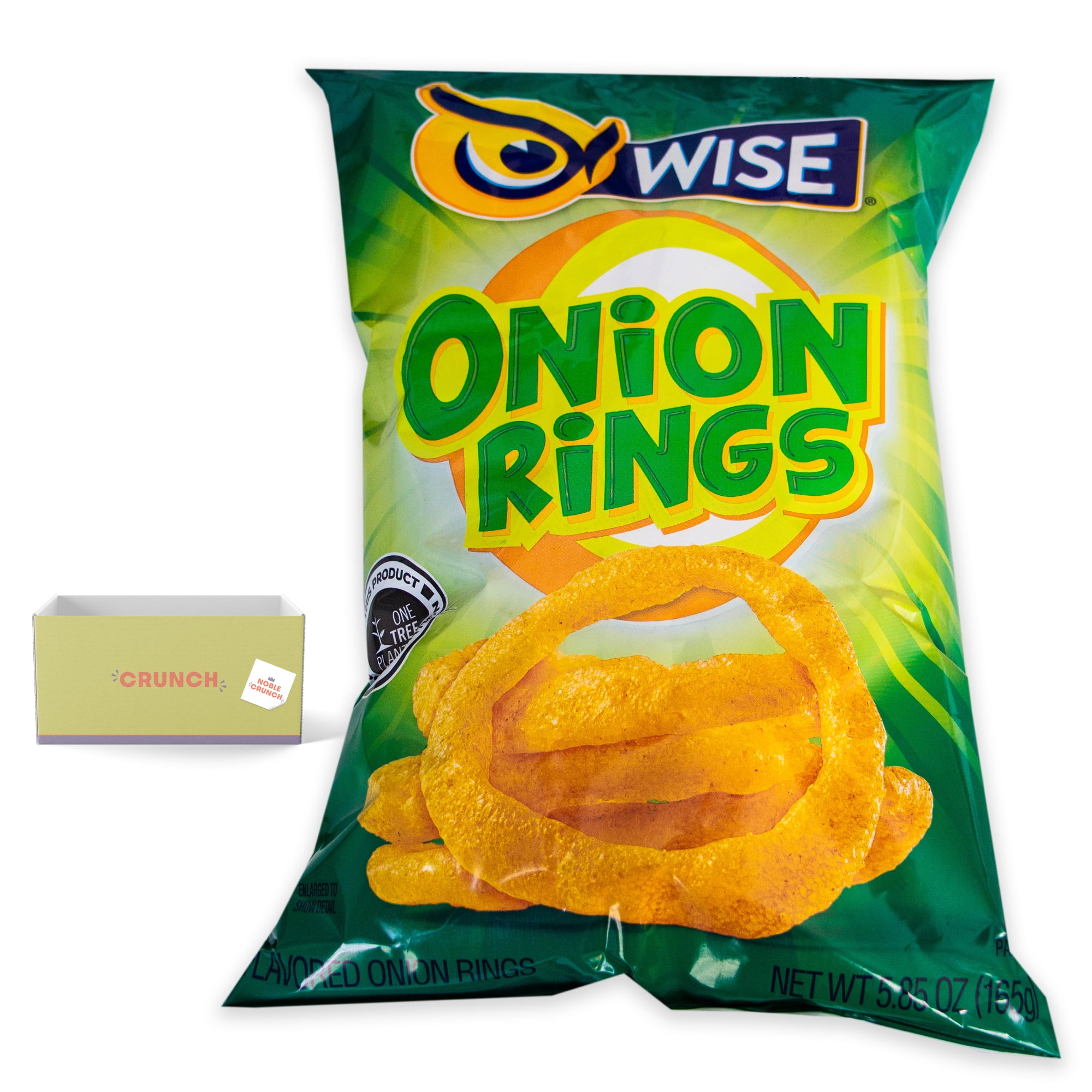 Wise Onion Rings (3, 5.85oz bags) - Real Potato Sitx (1, 5oz bag) - Gourmet Snack Bundle - 4 Items Total