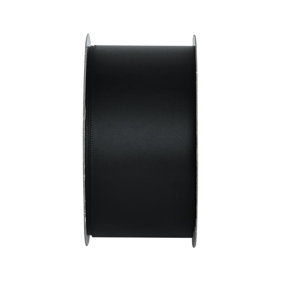 Gwen Studios 1.5" Black Satin Ribbon, 7 Yards