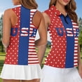thumbnail image 5 of Garronmavis 250th Anniversary Matching Golf Shirts for Couple Racerback Design Golf Tennis Tank Top Soft and Comfortable 4-Way Stretch for Golf Tennis Hiking Running Gym, 5 of 6