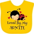 thumbnail image 3 of Inktastic Loved by My Auntie Ladybug Boys or Girls Baby Bib, 3 of 4
