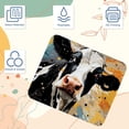 thumbnail image 3 of Cattle Printed Square Desk Pad Mouse Pad Desk Mat Non-Slip Rubber Bottom – 8.3x9.8 Inch – Suitable for Office and Gaming, 3 of 6