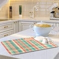 thumbnail image 6 of Yayeee Dish Drying Mat for Kitchen Counter 18"x24" Microfiber Absorbent Pad, Red Green Tartan Pattern, 6 of 7