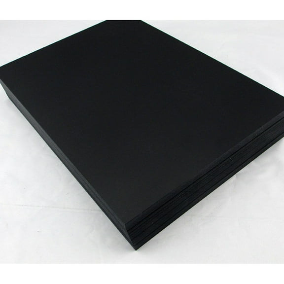 PAMINGONO 50Pcs Black Cardboard Sheets For Diy Scrapbook And Greeting Cards Making A4 Size