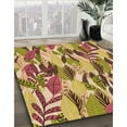 thumbnail image 2 of Ahgly Company Indoor Rectangle Patterned Yellow Orange Area Rugs, 7' x 10', 2 of 6