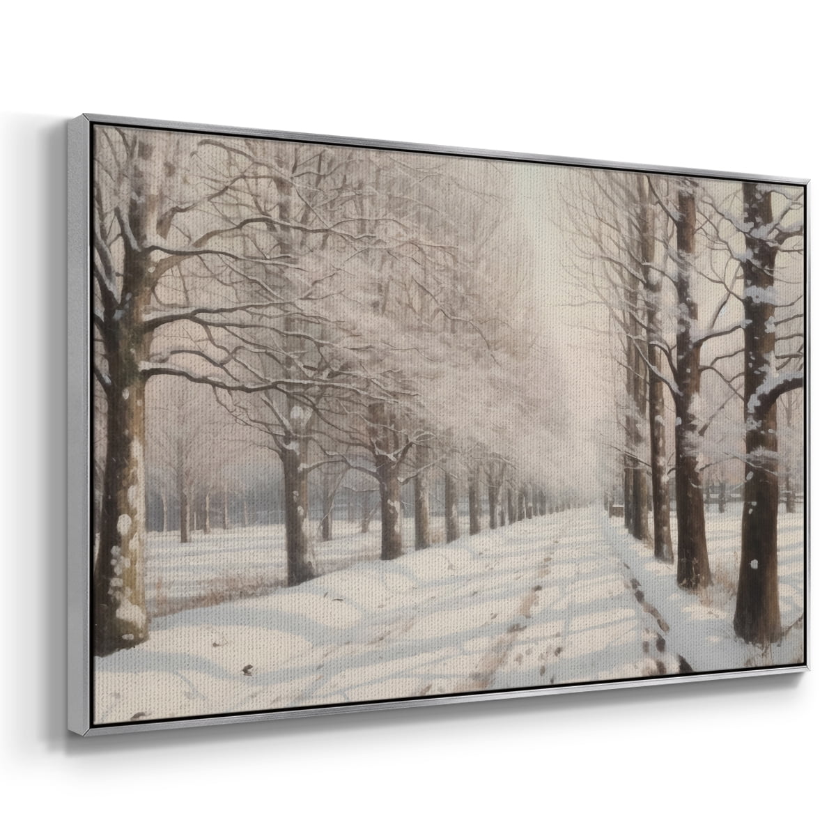 Vintage Landscape-XIII By Wexford Home Framed in Silver Wood Gallery Wrapped Canvas 17 in. x 25 in.