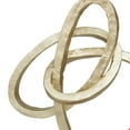thumbnail image 4 of 11" x 17" Gold Polystone Link Abstract Sculpture with Black Base, by DecMode, 4 of 8