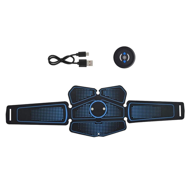 Carga USB Cinturón abdominal Cuerpo Músculo Fitness Entrenador Hombres Mujeres 6 puntos Sharpla Recargue el Entrenador de tóner muscular