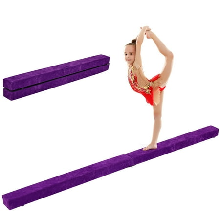 Costway 7' Sectional Gymnastics Floor Balance Beam Skill Performance Training (Best Balance Beam For Home Use)