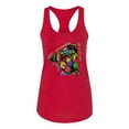 thumbnail image 3 of Dean Russo The Only Person Dog Lover Ladies Racerback Tank Top, Red, Medium, 3 of 6
