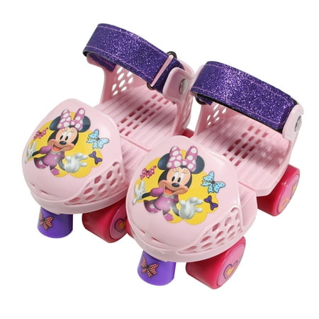 Playwheels Disney Minne Rollerskate Junior Size 6-12 with Knee Pads