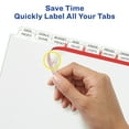 thumbnail image 4 of Avery 16-Tab Binder Dividers, Easy Print & Apply Clear Label Strip, Index Maker, White Tabs, 1 Set (13150), 4 of 7