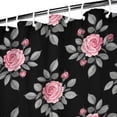 thumbnail image 3 of Pioneer Flower Floral Print Pattern Shower Curtain 72"x72", Bathroom Decorative Shower Curtain Set with 12 Hooks, Waterproof Washable, 3 of 6