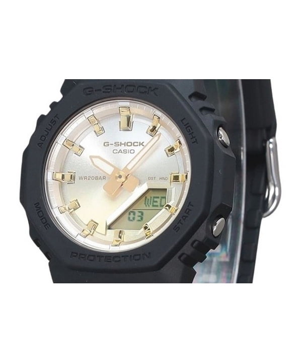 Casio G-Shock Analog Digital Sunset Glow Series Bio Based Resin Gold Dial Quartz GMA-P2100SG-1A 200M Women's Watch