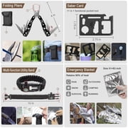 238Pcs Emergency Survival Kit and First Aid Kit, Professional Survival Gear Tool with Molle Pouch and Emergency Tent for Earthquake, Outdoor Adventure, Camping, Hiking