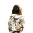 thumbnail image 6 of XDDLITP Camo Hoodie Kids Maple Leaf Print Drop Shoulder Sweatshirt Oversized Long Sleeve Loose Fit Pullover Tops with Pocket,Orange 120, 6 of 6
