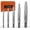 5PCS, variant on Screw Extractor and Reverse Drill Bit Set, Easy Out Broken Bolt Extractor Kit with Cobalt HSS Drill Bits for Removing Stripped Screws
