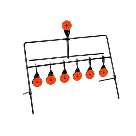 Raindrops 1Pack Durable Steel Target for Hunting Exercise with Auto Reset Feature in Black and Orange