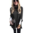 thumbnail image 1 of Suéter de cuello alto de color sólido de estilo europeo y americano de otoño, suéter de moda holgado para mujer, 1 of 2