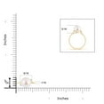 thumbnail image 4 of Angara Japanese Akoya Cultured Pearl and Diamond Bypass Ring in 14K Yellow Gold for Women | June Birthstone Jewelry for Her, 4 of 7