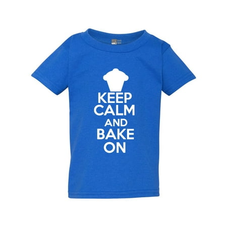 

Keep Calm And Bake On Pastry Cake Sweets Toddler Kids T-Shirt Tee