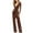 Coffee, variant on lulshou Jumpsuits for Women, Women Sexy Strapless Color Block Botton Off The Shoulder Long Sleeve Jumpsuit Wide Leg Pants Rompers Women's Jumpsuits, Rompers & Overalls, XXL
