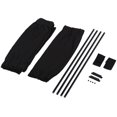 thumbnail image 1 of 2Pcs 50S Protective Car Side Window Sun Shade Curtain Retractable Sunshade Visor Valance … (Black), 1 of 4