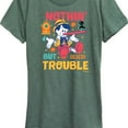 thumbnail image 3 of Disney - Pinocchio - Nothin But Trouble - Women's Short Sleeve Graphic T-Shirt, 3 of 5